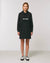 'NEVERMIND' EMBROIDERED WOMEN'S ORGANIC COTTON HOODIE DRESS