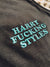 ‘HARRY F*CKING STYLES’ LEFT CHEST EMBROIDERED WOMEN'S CROPPED ORGANIC COTTON 'DANCER' TANK TOP